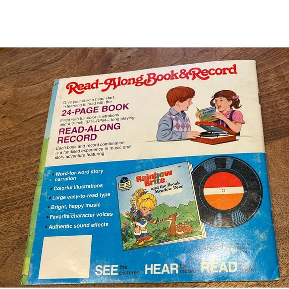 Vintage Rainbow Brite Book Lot – Read-Along Book Vinyl Records - Picture 6 of 11